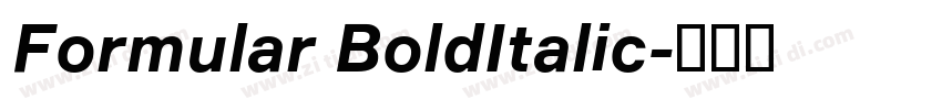 Formular BoldItalic字体转换 Formular BoldItalic字体转换